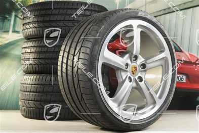 Komplet 20-calowych felg letnich SportTechno, felgi 9J x 20 ET51 + 11,5J x 20 ET68 + NOWE opony letnie Pirelli P Zero 245/35 R20 + 305/30 R20, z czujnikami RDK