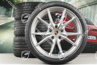 20" koła zimowe, komplet Carrera S (IV), felgi 8,5J x 20 ET49 + 11J x 20 ET56 + opony zimowe Pirelli Sottozero II 245/35 R20 + 295/30 R20