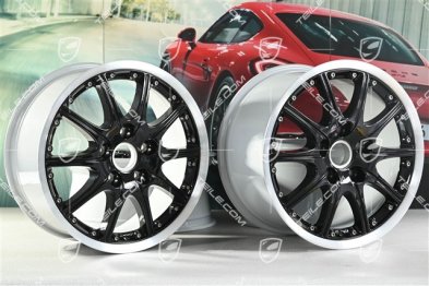 18" Felgensatz GT3 SportDesign, 7,5J x 18 ET50 + 10J x 18 ET65, schwarz