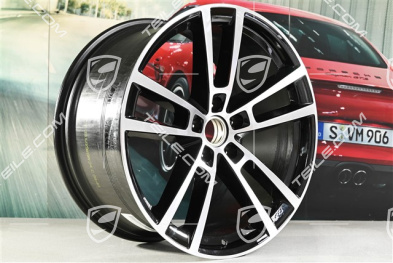 22" Felga Sport Design, 11,5J x 22 ET52, czarny wysoki połysk
