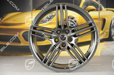 19-inch wheel rim Macan Design, 9J x 19 ET21, Platinum satin-matt