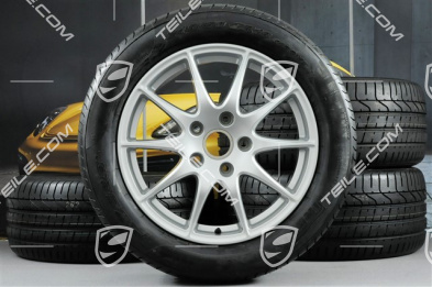 18" Komplet kół letnich Panamera S, felgi 8J x 18 ET59 + 9J x 18 ET53 + opony Pirelli P-ZERO 245/50 18 + 275/45 18