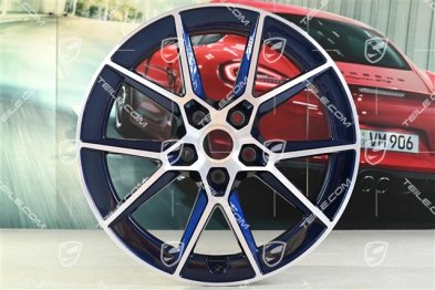 20+21" Carrera S Felgensatz, 8,5J x20 ET50 + 11,5J x 21 ET79, Enzian Blau