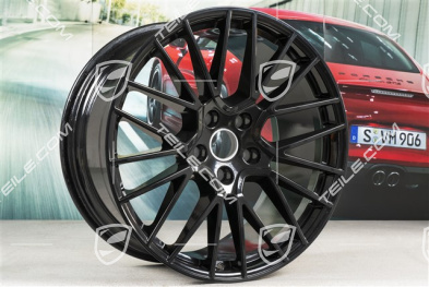 21-inch wheel rim, Cayenne RS Spyder, 11J x 21 ET58, black high gloss