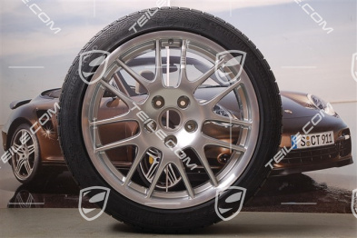 20" RS Spyder Winterräder Satz, Felgen 9,5J x 20 ET65 + 10,5J x 20 ET65 + Winterreifen Continental 255/40 R20 + 285/35 R20, mit RDK Sensoren