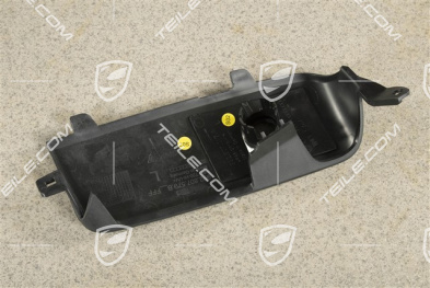 Air inlet / duct / guide cover, lateral, Black matte, PDC, L
