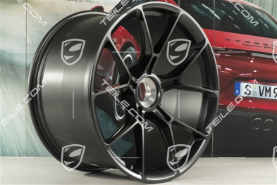 20+21 -inch GT3 wheel rim set, 9,5J x 20 ET46 + 12J x 21 ET45, black satin mat