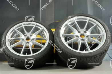 20" Komplet kół zimowych Carrera S (III) , felgi 8,5J x 20 ET51 + 11J x 20 ET52 + NOWE opony zimowe Michelin 245/35 ZR20 + 295/30 ZR20, z czujnikami ciśnienia