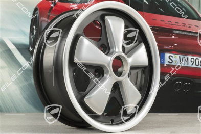 14-inch Fuchs alloy wheel rim, 5,5J x 14, prod. year 1969, restored