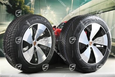 20-inch Cayenne Aero winter wheel set, wheel rims 9J x 20 ET14 + 11J x 20 ET37 + Goodyear UltraGrip Performance 3 SUV winter tyres 255/55 R20 + 305/45 R20