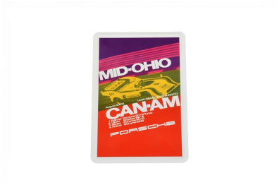 Porsche Museum Metalowa kartka pocztowa  CanAm 917/10 10 cm x 15 cm