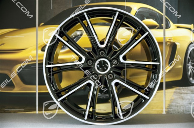 21" Felge Panamera Exclusiv, 11,5J x 21 ET69, schwarz hochglanz