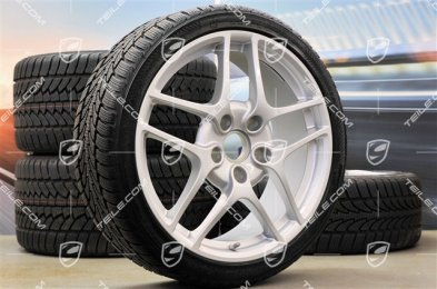 19" Komplet kół zimowych Carrera S II, felgi 8J x 19 ET57 + 11J x 19 ET 51 + NOWE opony zimowe 235/35 R19 + 295/30 R19, czujniki RDK 433MHz