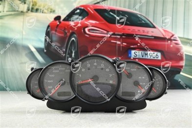 Instrument cluster / Speedometer, 6-speed manual transmission, Rally black