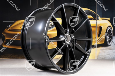 21-inch wheel rim Carrera S, 11J x 21 ET66, black satin-mat
