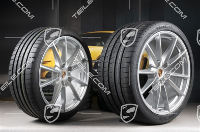 20"+21" koła letnie, komplet Carrera S, felgi 8,5J x 20 ET53 + 11,5J x 21 ET67 + opony letnie 245/35 R20 + 305/30 R21, z czujnikami ciśnienia