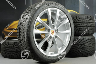 19-inch Boxster S winter wheels set, rims 8J x 19 ET57 + 10J x 19 ET45 + NEW Michelin Pilot Alpin 4 winter tires 235/40 R19 +265/40 R19