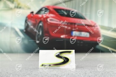 Badge / Emblem "S", Acid Green