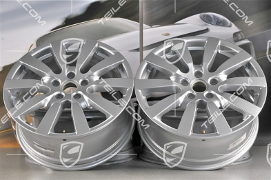 20-inch Cayenne SportDesign II wheel set, 9J x 20 ET57, Brilliant chrome finish