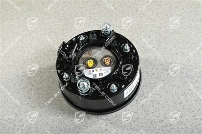 Airbag unit, steering wheel, Black ring / band, leather Black