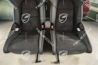 Fotele kubełkowe GT3RS / GT2RS, Carbon, skóra+Alcantara, czarne, zestaw, L+R