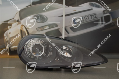 Xenon headlight, bi-xenon, Turbo, black, R