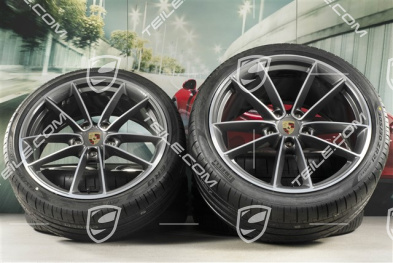 20"+21" koła letnie, komplet Carrera Classic, felgi 8,5J x 20 ET53 + 11,5J x 21 ET67 + opony letnie Pirelli 245/35 R20 + 305/30 R21, z czujnikami ciśnienia