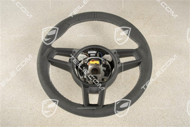 Sports Steering wheel GT, Alcantara, black/silver