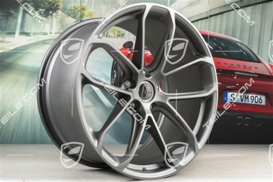 22-inch GT Design wheel rim, 11,5J x 22 ET52, Platinum satin-matt
