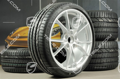 20" koła letnie, komplet Carrera S IV, felgi 8,5 J x 20 ET49  + 11,5 J x 20 ET56 + opony 245/35 ZR 20+305/30 ZR20 z czujnikami