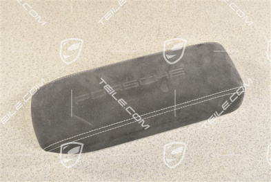 Dekiel / blenda podłokietnika / tunelu środkowego, Alcantara z wytłoczonym napisem „PORSCHE”, czarny
