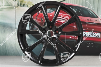 22-inch wheel rim set, BBS, 10J x 22 ET48 + 11,5J x 22 ET61, in blacksatin-mat