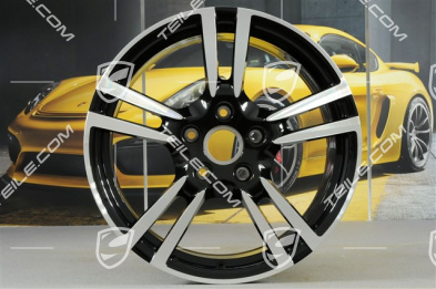 19" Felgensatz Turbo II, 8,5J x 19 ET56 + 11J x 19 ET51, für Turbo / Turbo S / GTS, schwarz hochglanz