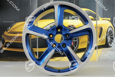 20" Komplet felg SportTechno, 8.5J x 20 ET57 + 10J x 20 x ET50, Sapphire Blue Metallic