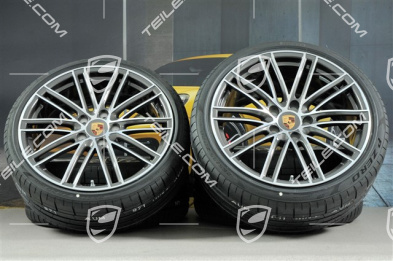 20-inch Turbo IV wheels set, rims 8,5J x 20 ET57 + 10,5J x 20 ET47 + Pirelli summer tires 235/35 ZR20 + 265/35 ZR20, with TPMS