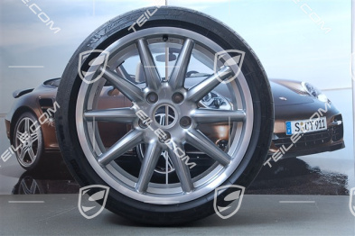 19-inch Carrera Sport summer wheel set, 8,5J x 19 ET55 + 11,5J x 19 ET67 + NEW summer tyres 235/35 ZR19 + 305/30 ZR19