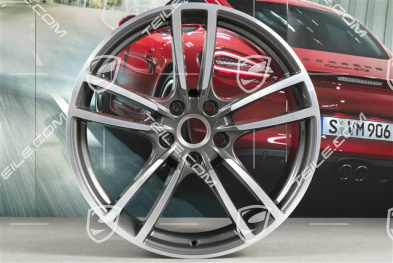 21-inch wheel rim, Cayenne Turbo, 9,5J x 21 ET46, Titanium