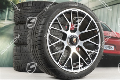 20" Turbo S Koła zimowe komplet do Turbo S, centralnie mocowane, felgi 8,5J x 20 ET51 + 11J x 20 ET59 + opony zimowe Pirelli Sottozero II 245/35 R20+295/30 R20, czujniki ciśnienia