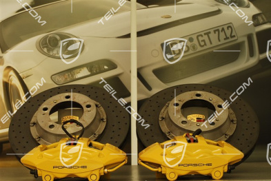 PCCB Hamulce ceramiczne, komplet, 2x tarcza przednia + 2x tylna, 2x zacisk przedni + 2x tylny, klocki, 997 S / 4S