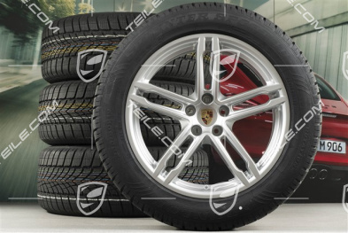 19" "Macan Sport" koła zimowe komplet, felgi 8,5J x 19 ET21 + 9J x 19 ET21, opony zimowe Dunlop 235/55 R19 + 255/50 R19, z czujnikami ciśnienia RDK