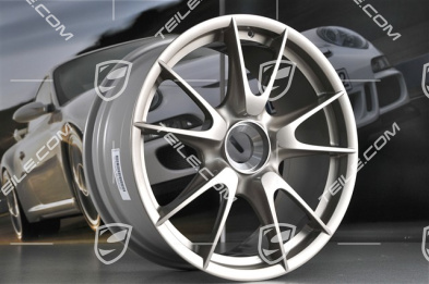 19-inch GT3RS II 4.0 / GT2RS wheel set, white gold metallic, front 9J x 19 ET47 + rear 12J x 19 ET48