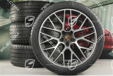 21" RS Spyder Design Sommerräder, Felgen 9,5J x 21 ET27 + 10J x 21 ET19 + NEUE Michelin Sommerreifen 265/40 R21 + 295/35 R21, mit RDK-Sensoren