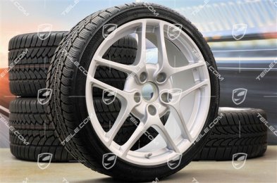 19" Komplet kół zimowych Carrera S II, felgi 8J x 19 ET57 + 11J x 19 ET 51 + NOWE opony zimowe 235/35 R19 + 295/30 R19, czujniki RDK 433MHz