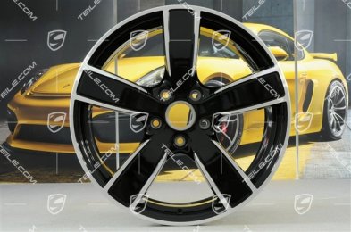 20" Komplet felg Carrera Sport, 8,5J x 20 ET57 + 10,5J x 20 ET51, czarny wysoki połysk