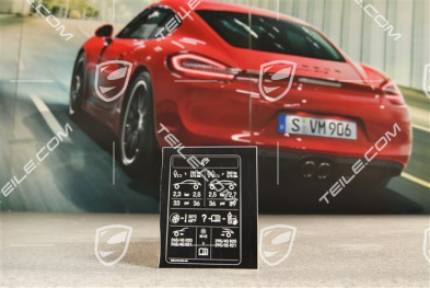 Klebeschild / Hinweiss / Kennschild für Reifendruck R20/21