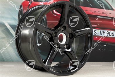 18" Felge Boxster IV, 9,5J x 18 ET49, schwarz hochglanz