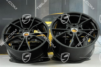 20" Felgensatz Carrera S IV, 8,5J x 20 ET49 + 11J x 20 ET78, für Winterbetrieb, C2/C2S, schwarz hochglanz