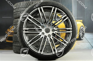 20" Winterräder Satz "Turbo", Felgen 8,5J x 20 ET51 + 11J x 20 ET56 + NEUE Michelin Pilot Alpin PA4 Winterreifen 245/35 R20 + 295/30 R20, mit RDK-Sensoren