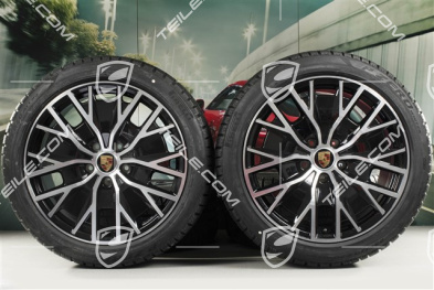 20" koła zimowe Turbo S Aero Design, komplet, felgi 9J x 20 ET54 + 11J x 20 ET60 + opony zimowe Pirelli 245/45 R20 + 285/40 R20