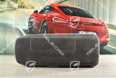 Dekiel / blenda podłokietnika / tunelu środkowego, Alcantara z wytłoczonym napisem „PORSCHE”, czarny